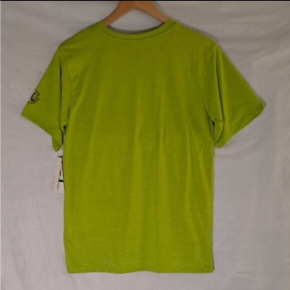 Calvin Klein Jeans V Neck Tee Washed Limey Heath Large (Big Boys) - Picture 3 of 6